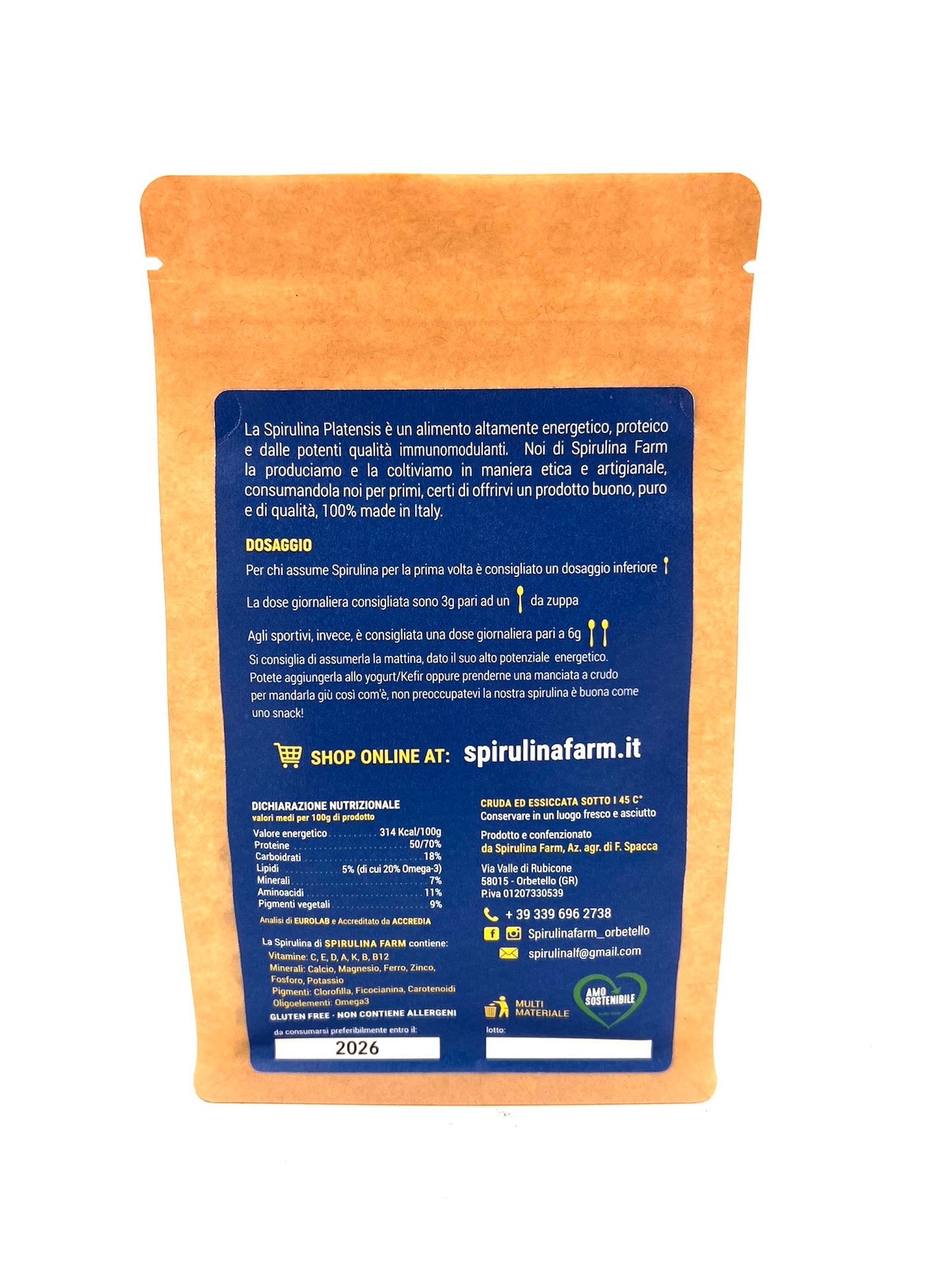 Spirulina microalgae 90g